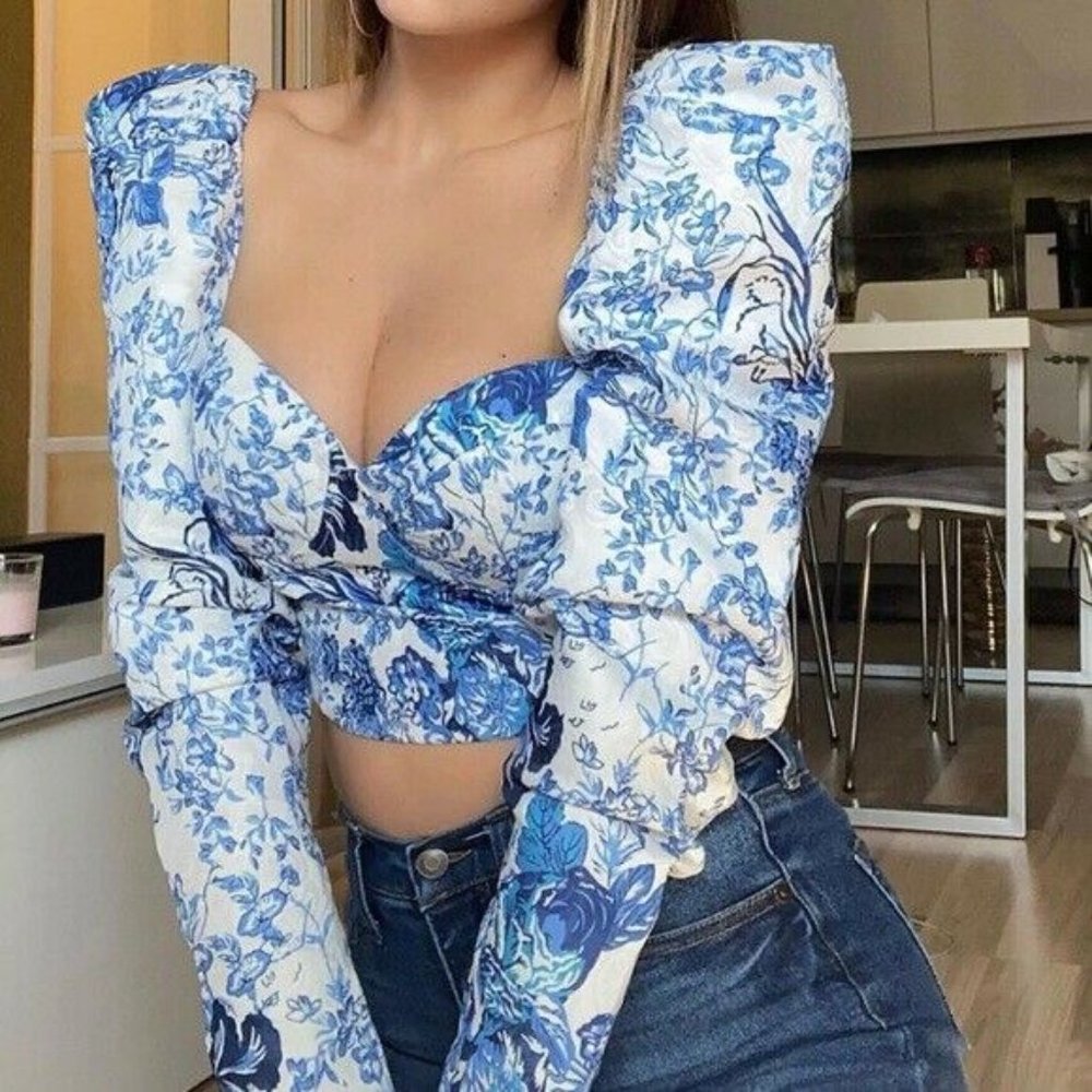 NEW Fashion Nova Padded Out Of Your Reach Crop Top